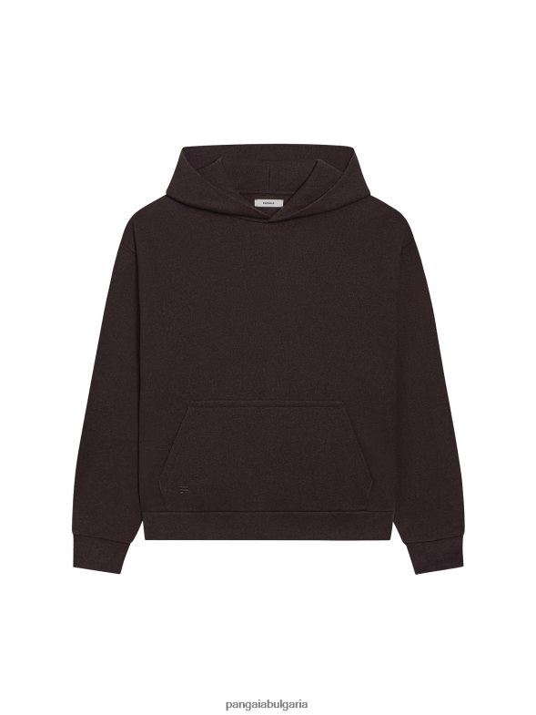 качулка от трико от рециклирана вълна Жени B6HPP027 кестеняво кафяво Pangaia дрехи