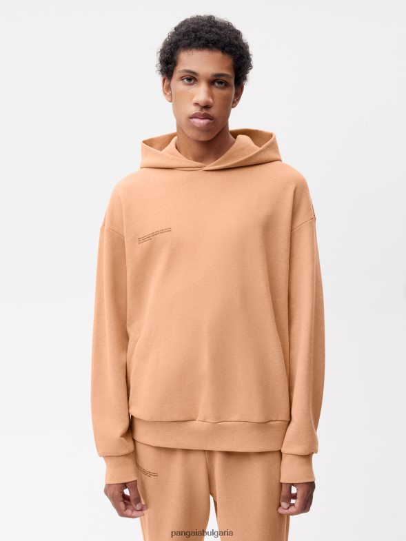 качулка с хранителна боя Жени B6HPP029 ройбос червено Pangaia дрехи