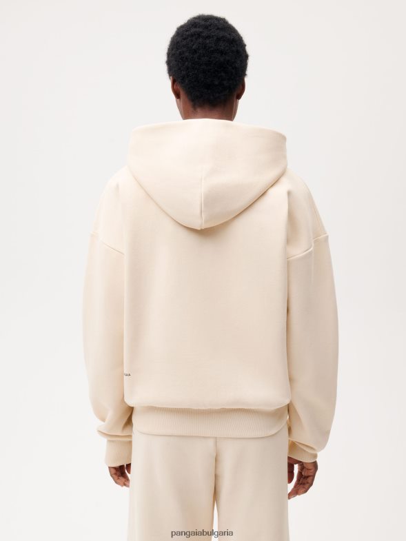 широка качулка с цип Жени B6HPP048 пясък Pangaia дрехи