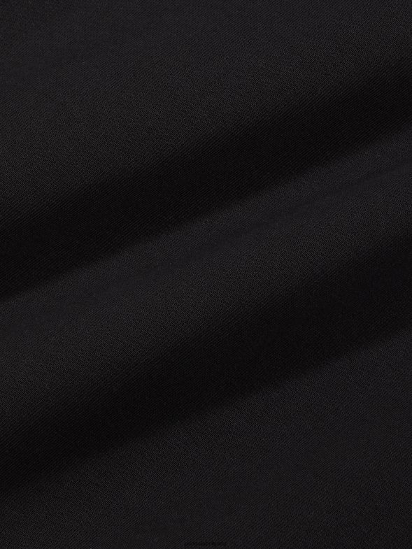 в конвертиран памучен суичър с качулка Жени B6HPP052 черен Pangaia дрехи