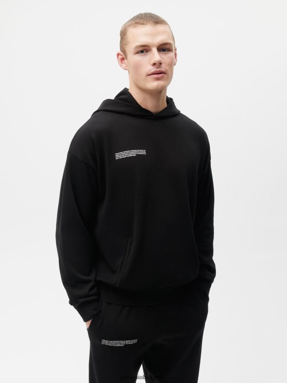 качулка от органичен памук Жени B6HPP053 черен Pangaia дрехи