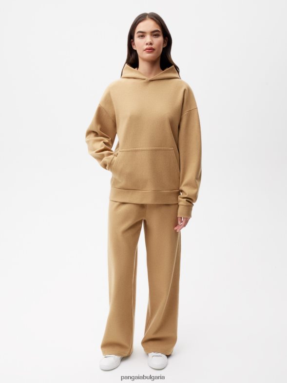 качулка от трико от рециклирана вълна - л Жени B6HPP063 дойде Pangaia дрехи