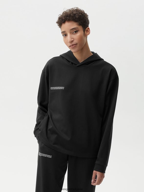 горнище от органичен памук с c-влакно Жени B6HPP066 черен Pangaia дрехи