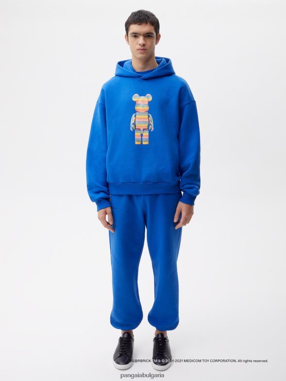 x haroshi be@rbrick качулка от рециклиран памук Жени B6HPP073 кобалтово синьо Pangaia дрехи