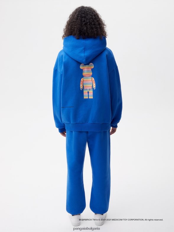 x haroshi be@rbrick качулка от рециклиран памук Жени B6HPP073 кобалтово синьо Pangaia дрехи