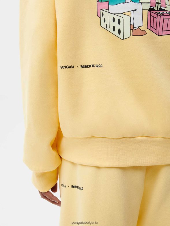 x roberto lugo 365 качулка Жени B6HPP064 лютиче жълто Pangaia дрехи