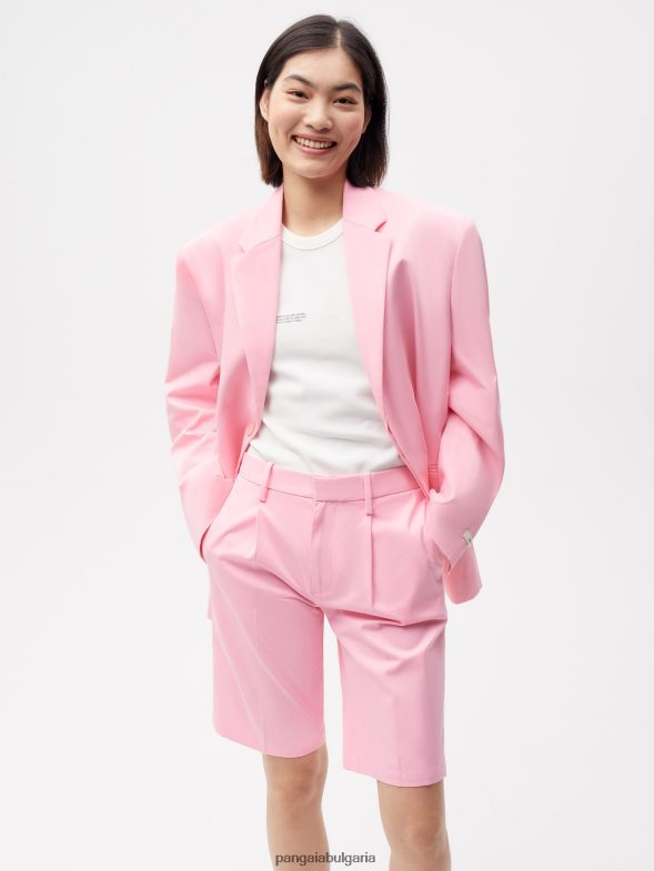 къси панталони от органичен памук Жени B6HPP0234 сакура розово Pangaia дрехи