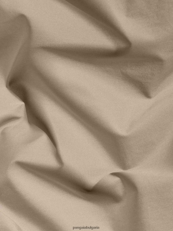 Еластични къси панталони от поплин от органичен памук Жени B6HPP0235 кафяво Pangaia дрехи