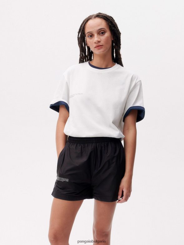 найлонови шорти с подобрено разграждане Жени B6HPP0239 черен Pangaia дрехи