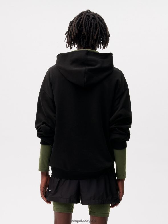 найлонови шорти с подобрено разграждане Жени B6HPP0239 черен Pangaia дрехи