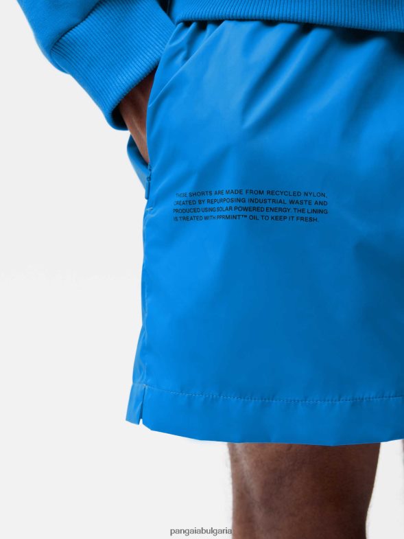 шорти от рециклиран найлон Жени B6HPP0240 лазурно синьо Pangaia дрехи
