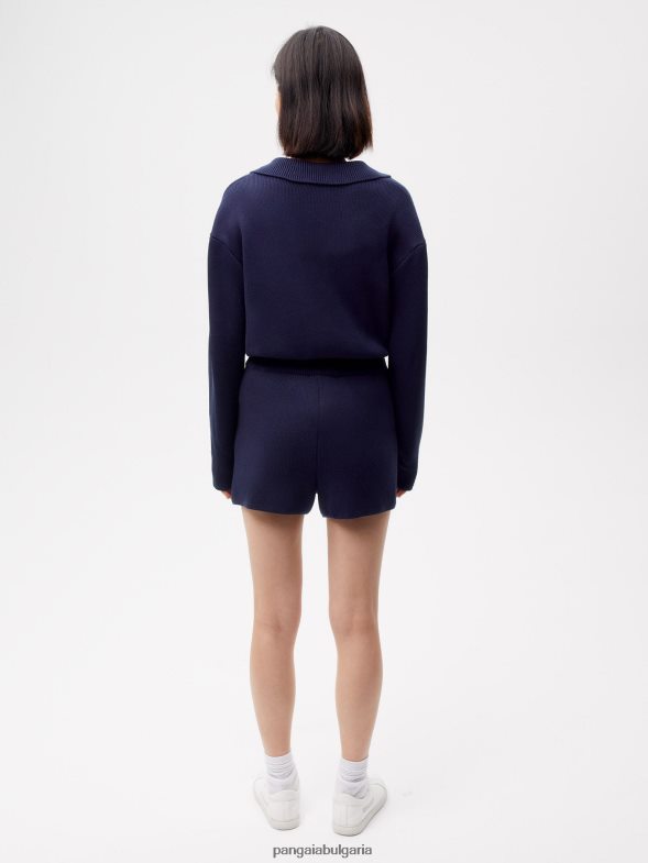 плетени шорти Жени B6HPP0241 тъмносин Pangaia дрехи