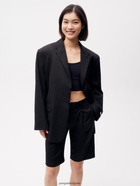 къси панталони от органичен памук Жени B6HPP0263 черен Pangaia дрехи