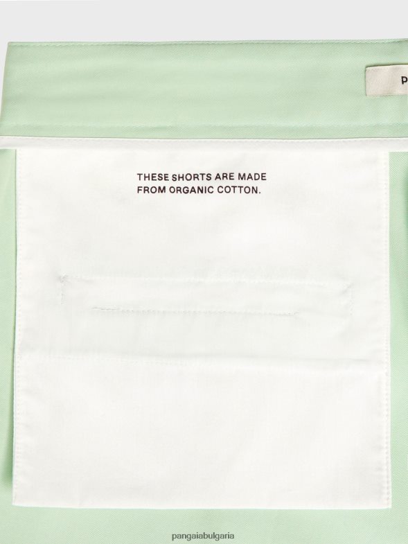 къси панталони от органичен памук Жени B6HPP0265 шамфъстък Pangaia дрехи