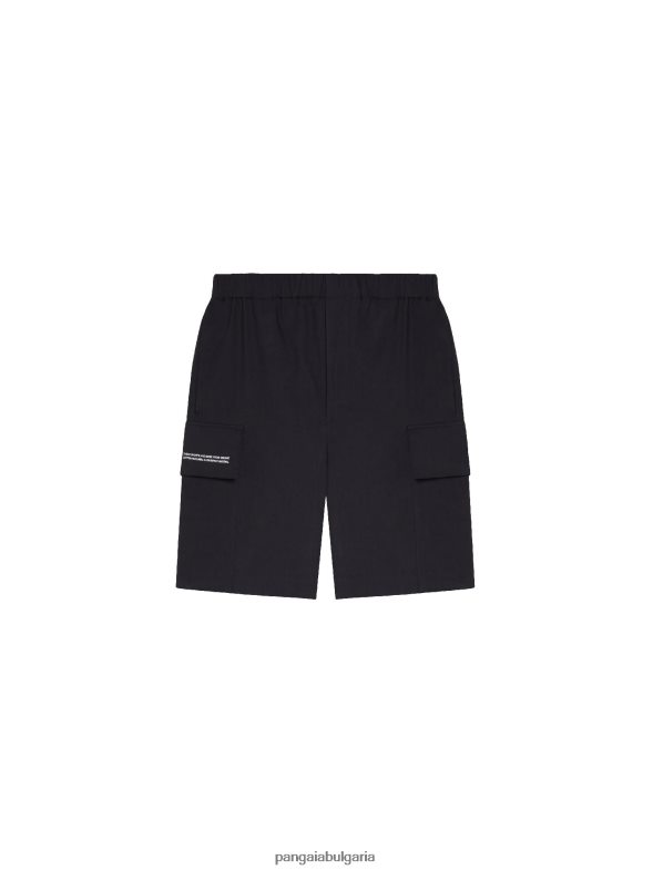 карго панталони от смес от органичен памук Жени B6HPP0266 черен Pangaia дрехи