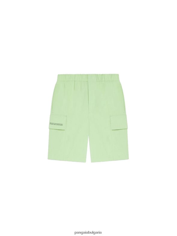 карго панталони от смес от органичен памук Жени B6HPP0268 шамфъстък Pangaia дрехи