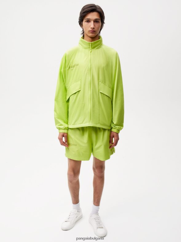 найлонови шорти с подобрено разграждане Жени B6HPP0271 лайм зелено Pangaia дрехи