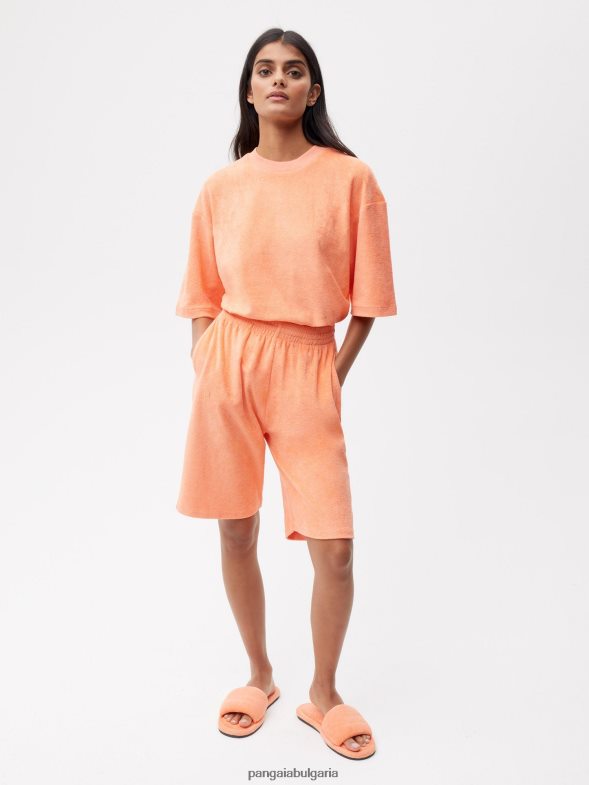 хавлиени дълги шорти Жени B6HPP0277 перфектна праскова Pangaia дрехи