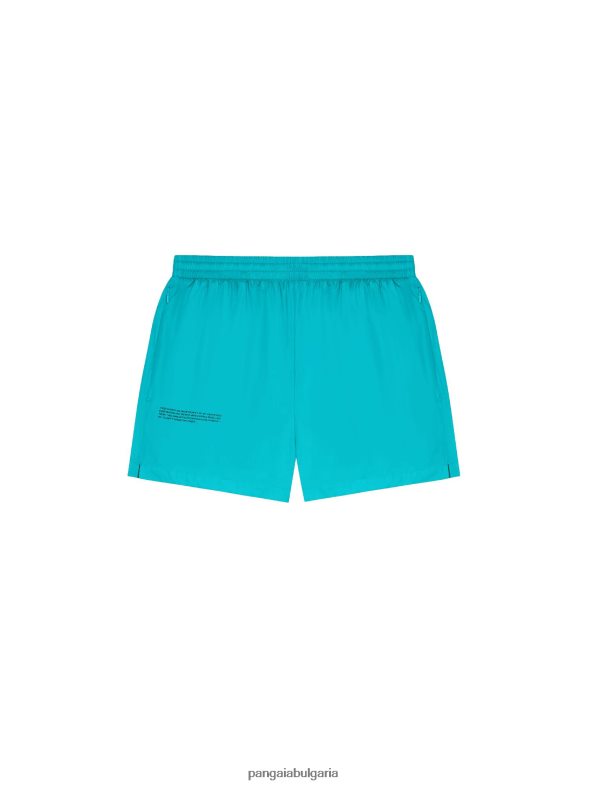 найлонови шорти с подобрено разграждане Жени B6HPP0281 пауново синьо Pangaia дрехи