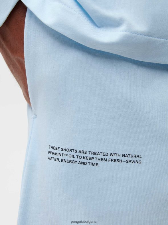 широки къси панталонки от органичен памук Жени B6HPP0436 синьо от лунен камък Pangaia дрехи