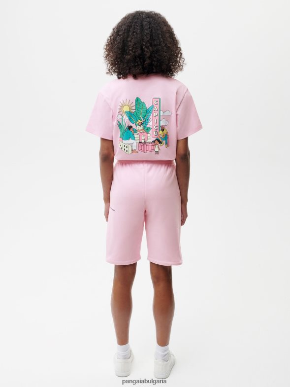 x roberto lugo 365 дълги шорти Жени B6HPP0228 гъбички розови Pangaia дрехи