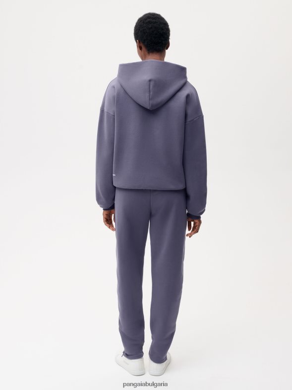 заужени спортни панталони от рециклиран памук Жени B6HPP0318 шисти синьо Pangaia дрехи