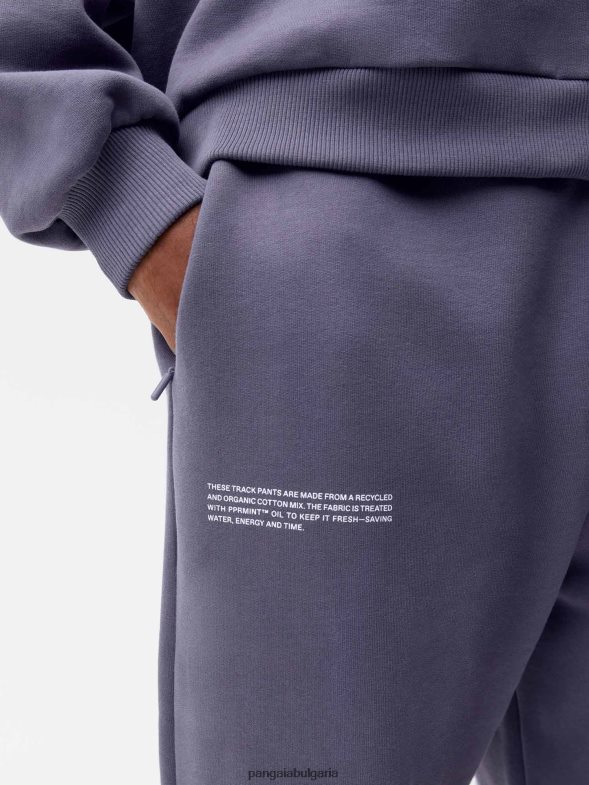 заужени спортни панталони от рециклиран памук Жени B6HPP0318 шисти синьо Pangaia дрехи