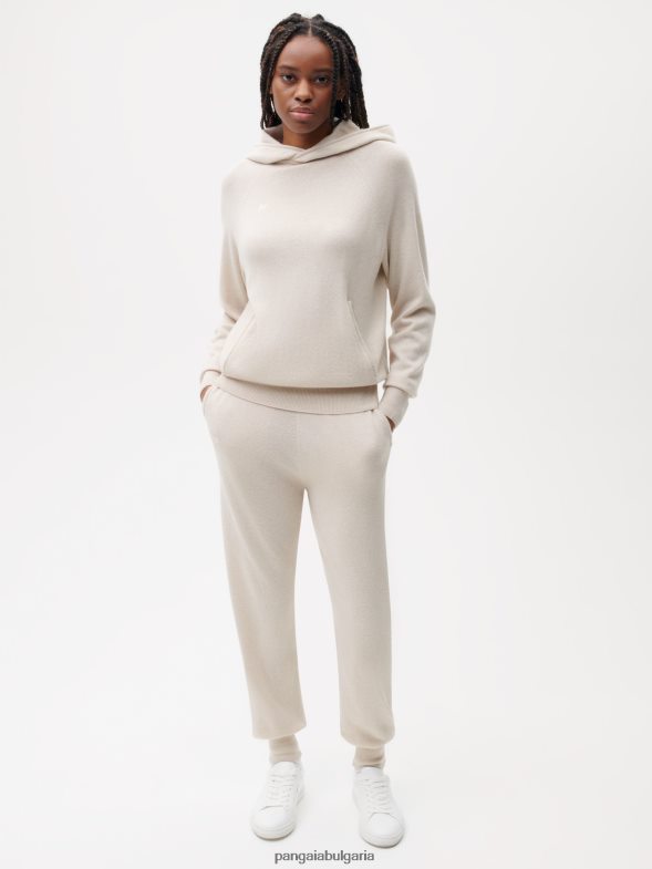 панталони от рециклиран кашмир Жени B6HPP0328 овесена каша Pangaia дрехи