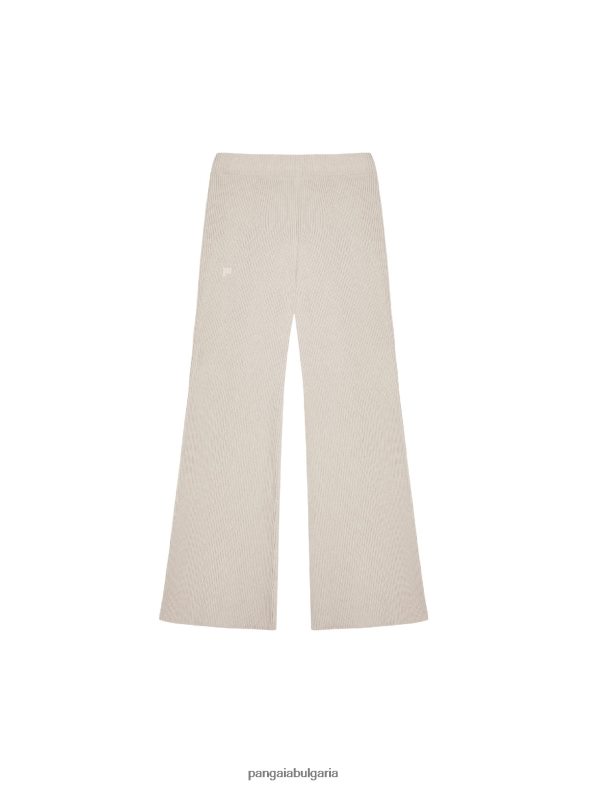 рециклирани панталони с ребра от кашмир Жени B6HPP0329 овесена каша Pangaia дрехи
