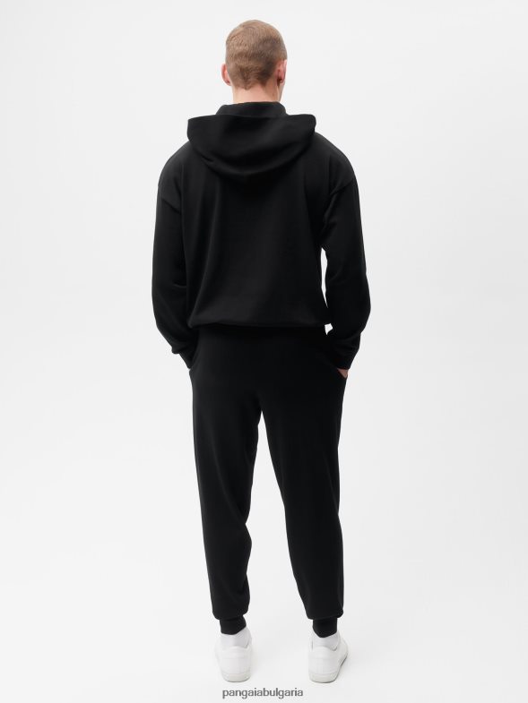 трикотажни панталони от органичен памук Жени B6HPP0336 черен Pangaia дрехи