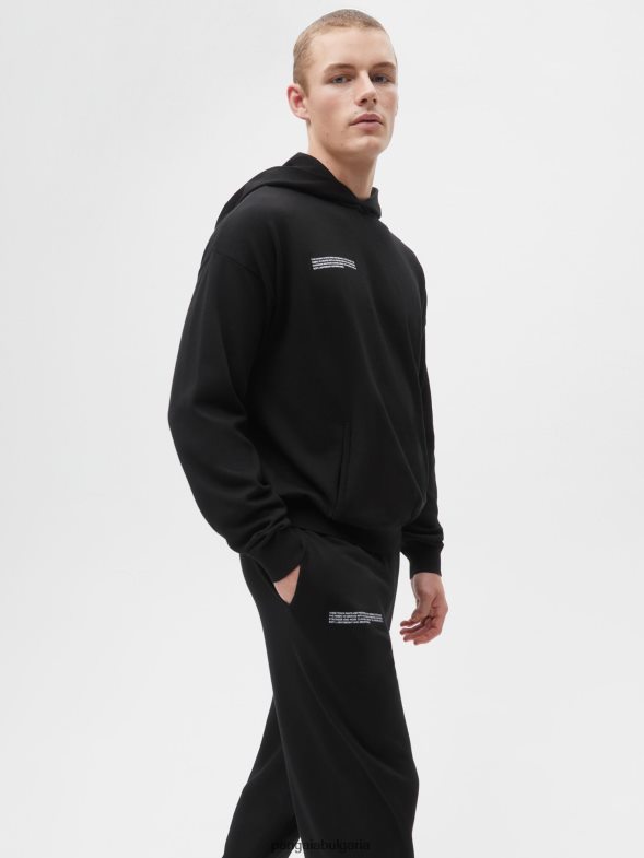 трикотажни панталони от органичен памук Жени B6HPP0336 черен Pangaia дрехи