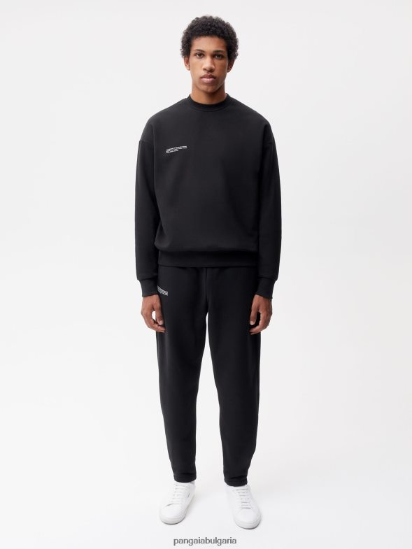 заужени спортни панталони от рециклиран памук Жени B6HPP0345 черен Pangaia дрехи