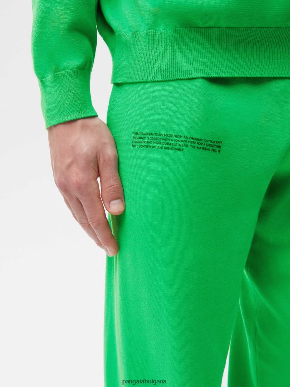 трикотажни панталони от органичен памук Жени B6HPP0348 нефритено зелено Pangaia дрехи