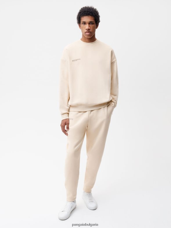 заужени спортни панталони от рециклиран памук Жени B6HPP0361 пясък Pangaia дрехи