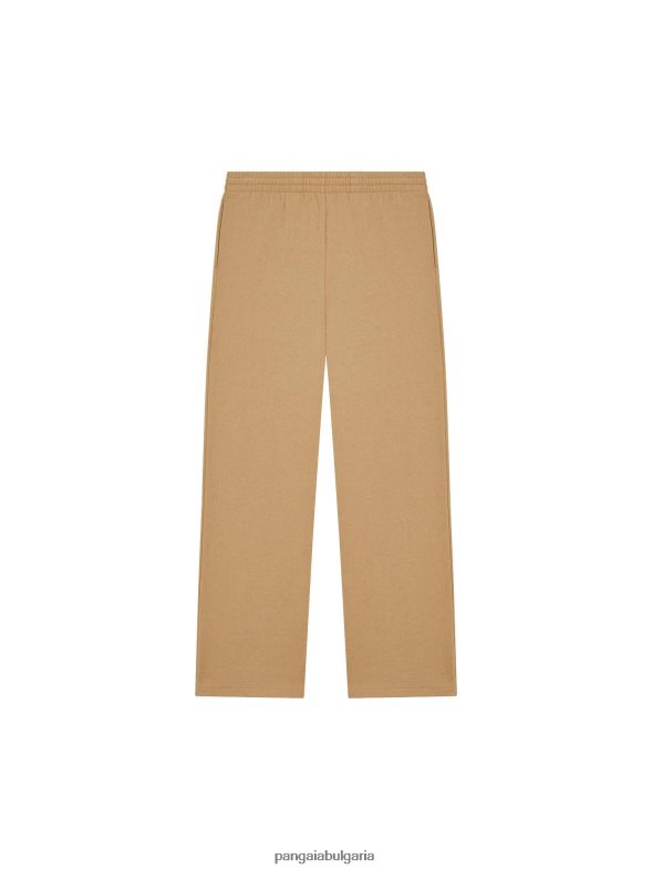 широки спортни панталони от рециклирано вълнено трико Жени B6HPP0362 камила Pangaia дрехи