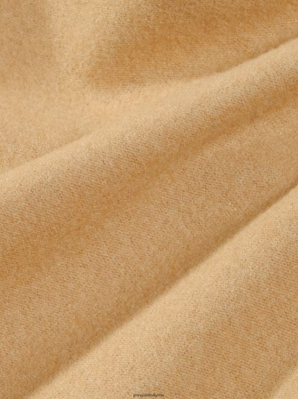 широки спортни панталони от рециклирано вълнено трико Жени B6HPP0362 камила Pangaia дрехи