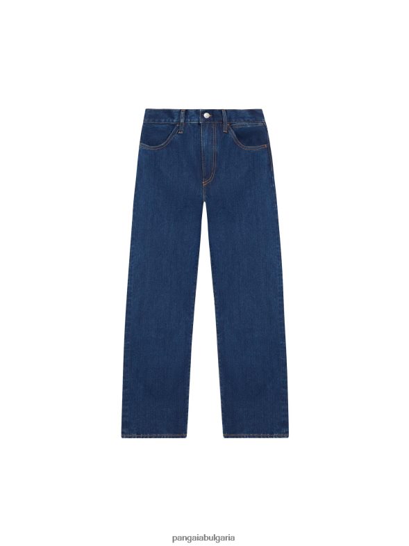 коприва деним дънки с висока талия Жени B6HPP0373 средно измиване Pangaia дрехи