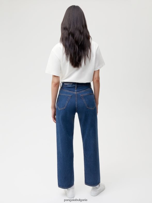 коприва деним дънки с висока талия Жени B6HPP0373 средно измиване Pangaia дрехи