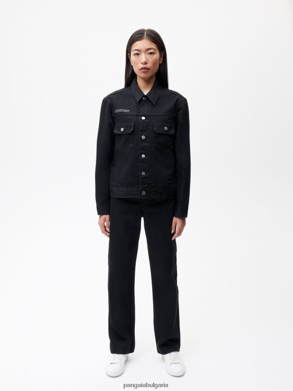 коприва деним дънки с висока талия Жени B6HPP0377 черен Pangaia дрехи