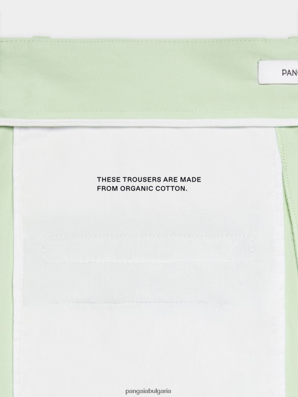 панталони от органичен памук Жени B6HPP0380 шамфъстък Pangaia дрехи
