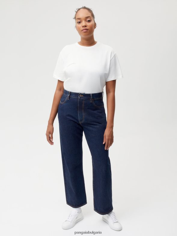 коприва деним дънки с висока талия Жени B6HPP0383 изплакване измиване Pangaia дрехи