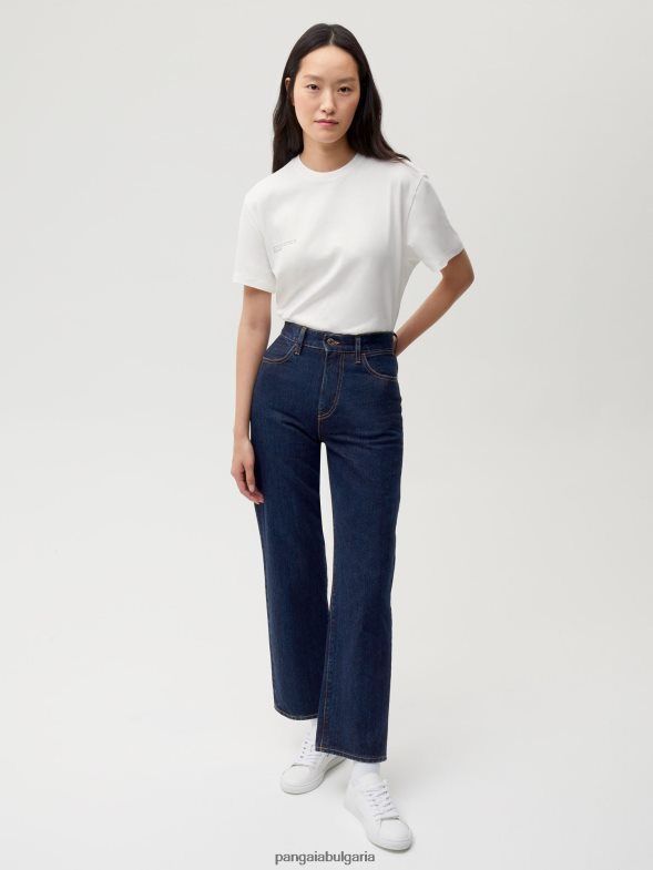 коприва деним дънки с висока талия Жени B6HPP0383 изплакване измиване Pangaia дрехи