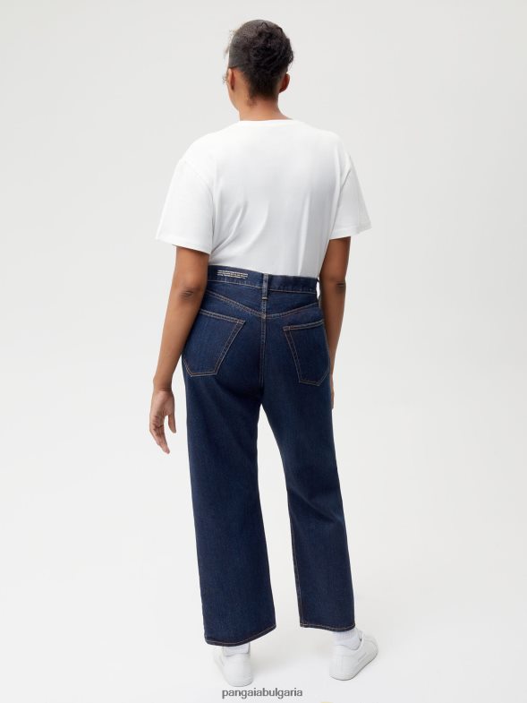 коприва деним дънки с висока талия Жени B6HPP0383 изплакване измиване Pangaia дрехи