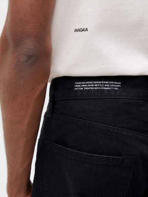 дънки с прав крачол от коприва Жени B6HPP0384 черен Pangaia дрехи