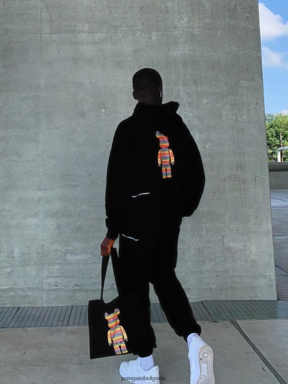 x haroshi be@rbrick панталони от рециклиран памук Жени B6HPP0366 черен Pangaia дрехи