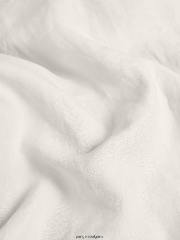 риза с дълги ръкави с ленена яка от алое Жени B6HPP0392 варовик Pangaia дрехи