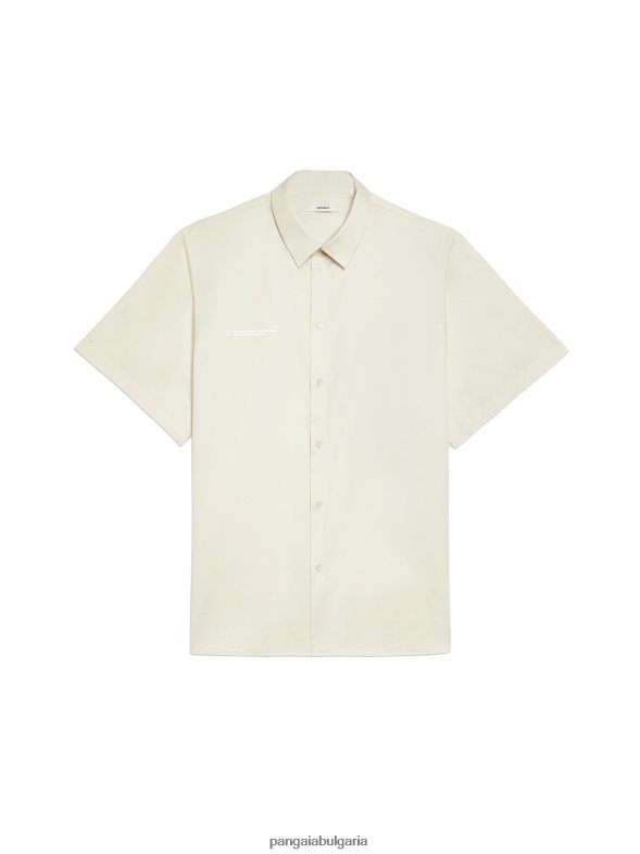 риза с къс ръкав с яка в цвят ананас Жени B6HPP0394 цвят от бъз Pangaia дрехи