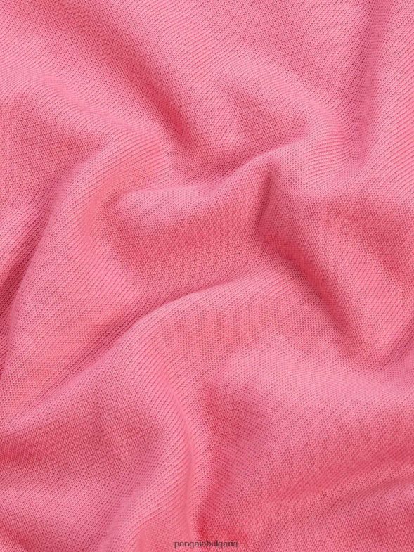 хавлиена поло тениска Жени B6HPP0397 лотосово розово Pangaia дрехи