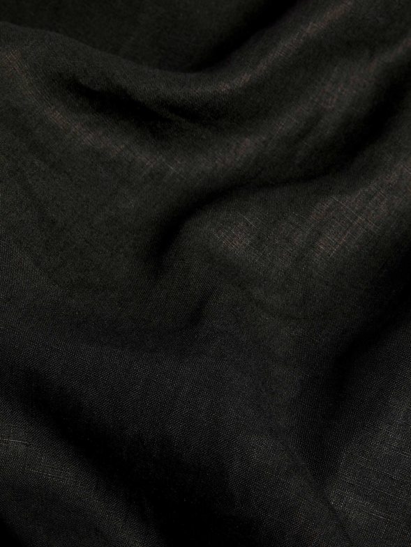 риза с дълги ръкави с ленена яка от алое Жени B6HPP0398 черен Pangaia дрехи