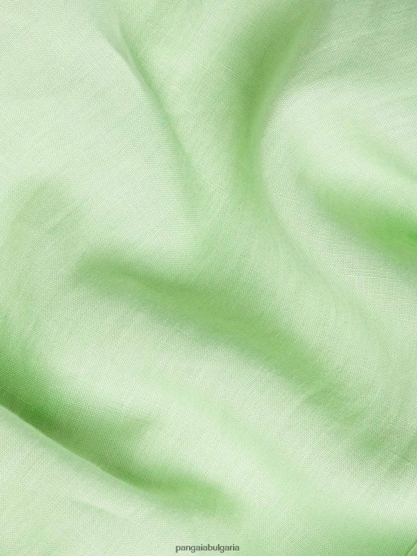 ленена риза с къс ръкав от алое Жени B6HPP0399 шамфъстък Pangaia дрехи